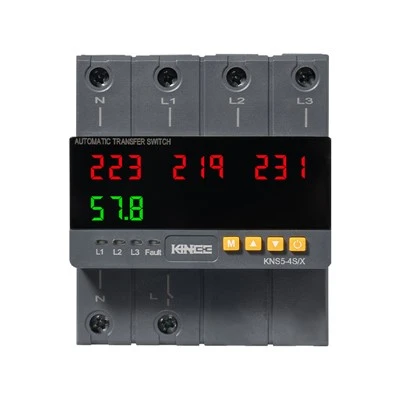 Interruptor de transferencia de energía de 3 vías 4 pantallas ATS